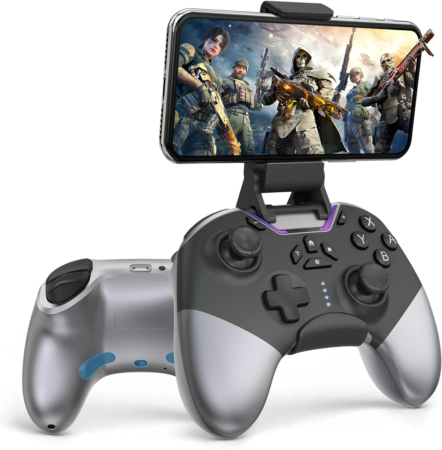 TAOZKAM Multi-Function Game Controller สําหรับ Nintendo Switch/Lite/OLED และ PC พร้อมคลิปโทรศัพท์แบบสั่นคู่